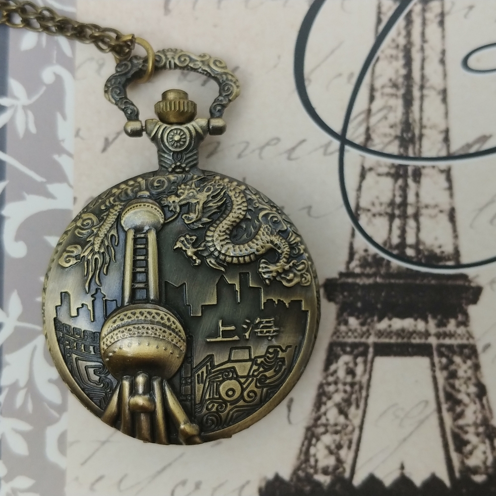Asian city pocketwatch
